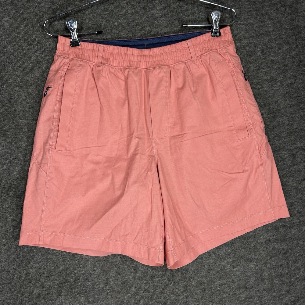 Birddogs Shorts Mens M Pink Lined Drawstring Cotton Blend  7" Inseam